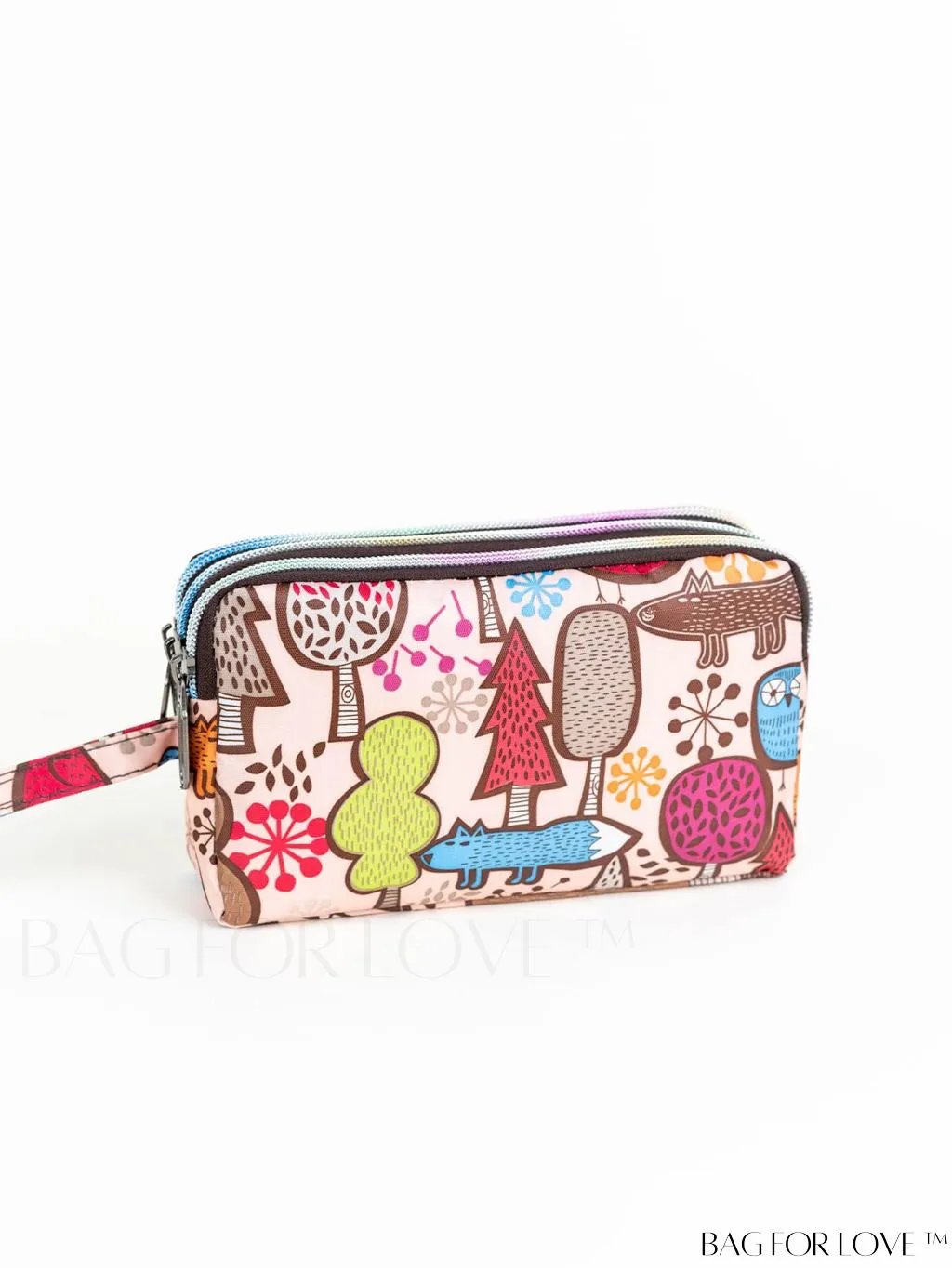 BagForLove - Stylish Floral Print Long Wallet: Waterproof, Zippered & Spacious Coin Purse