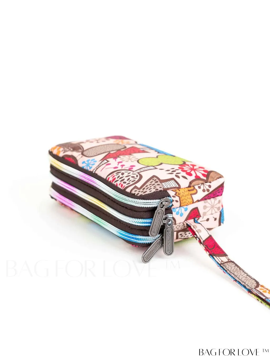 BagForLove - Stylish Floral Print Long Wallet: Waterproof, Zippered & Spacious Coin Purse