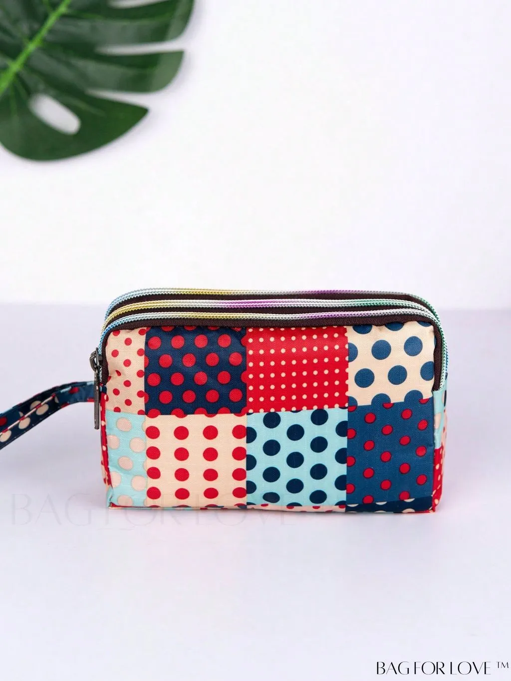 BagForLove - Stylish Floral Print Long Wallet: Waterproof, Zippered & Spacious Coin Purse