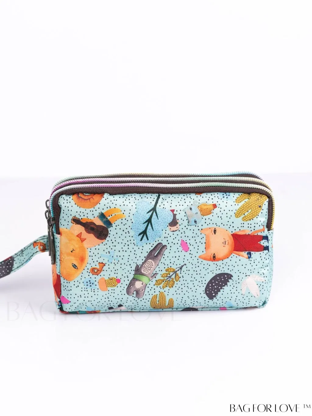 BagForLove - Stylish Floral Print Long Wallet: Waterproof, Zippered & Spacious Coin Purse