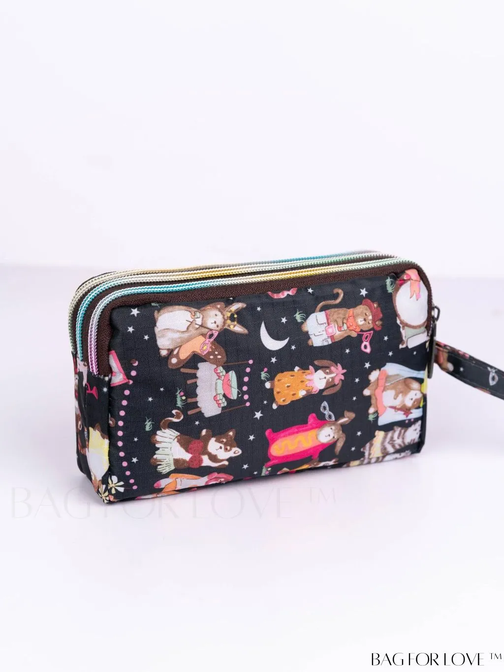 BagForLove - Stylish Floral Print Long Wallet: Waterproof, Zippered & Spacious Coin Purse