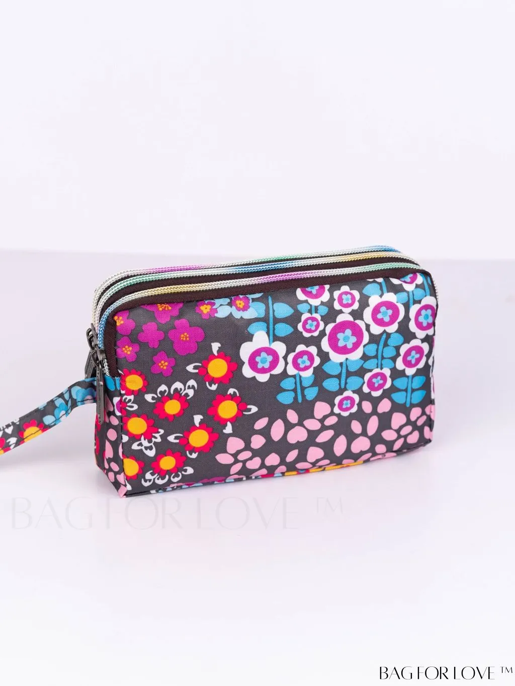 BagForLove - Stylish Floral Print Long Wallet: Waterproof, Zippered & Spacious Coin Purse