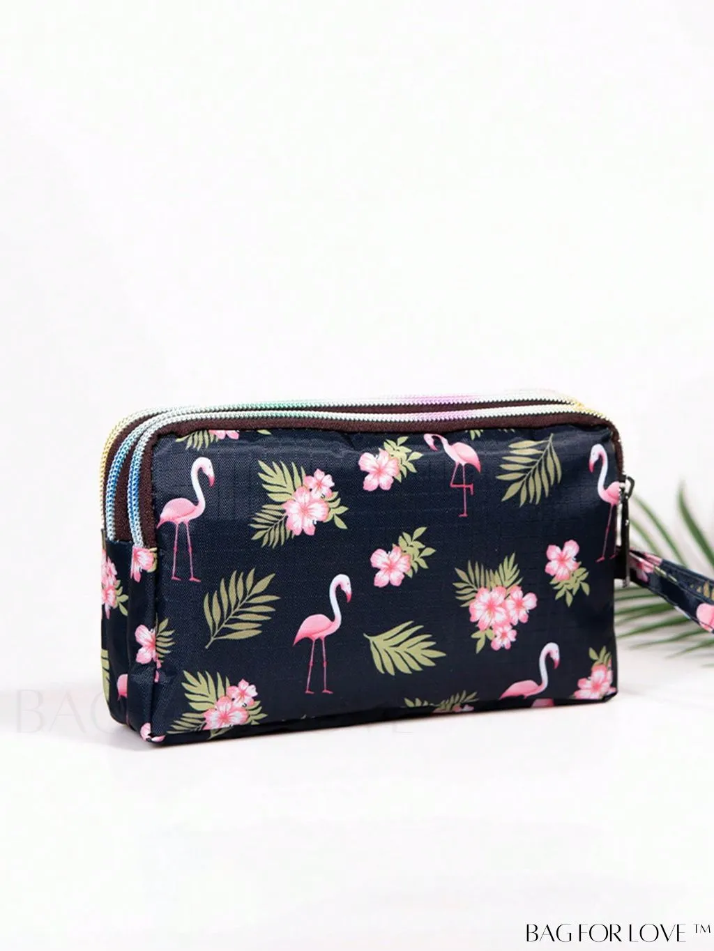BagForLove - Stylish Floral Print Long Wallet: Waterproof, Zippered & Spacious Coin Purse