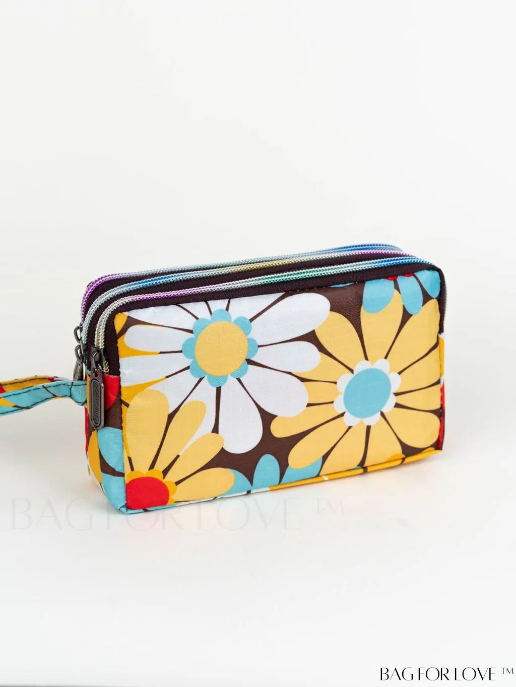 BagForLove - Stylish Floral Print Long Wallet: Waterproof, Zippered & Spacious Coin Purse