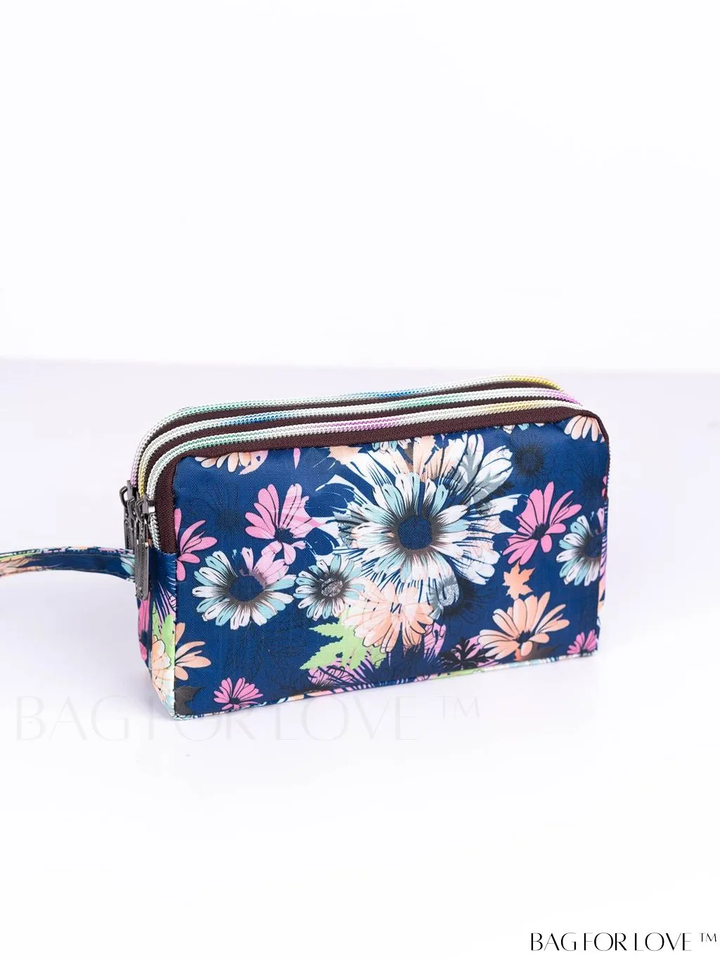 BagForLove - Stylish Floral Print Long Wallet: Waterproof, Zippered & Spacious Coin Purse
