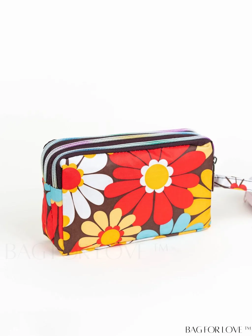BagForLove - Stylish Floral Print Long Wallet: Waterproof, Zippered & Spacious Coin Purse