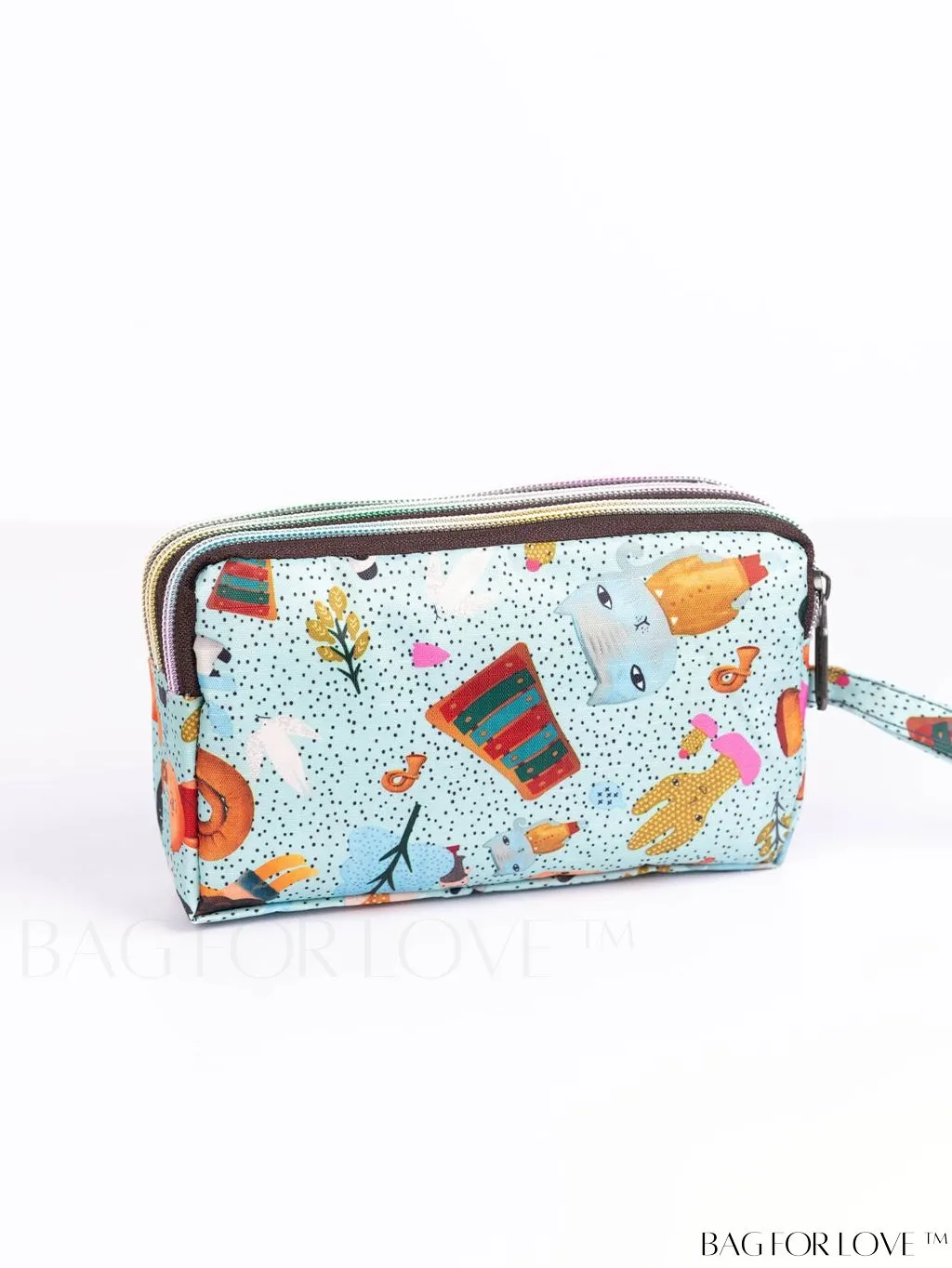 BagForLove - Stylish Floral Print Long Wallet: Waterproof, Zippered & Spacious Coin Purse