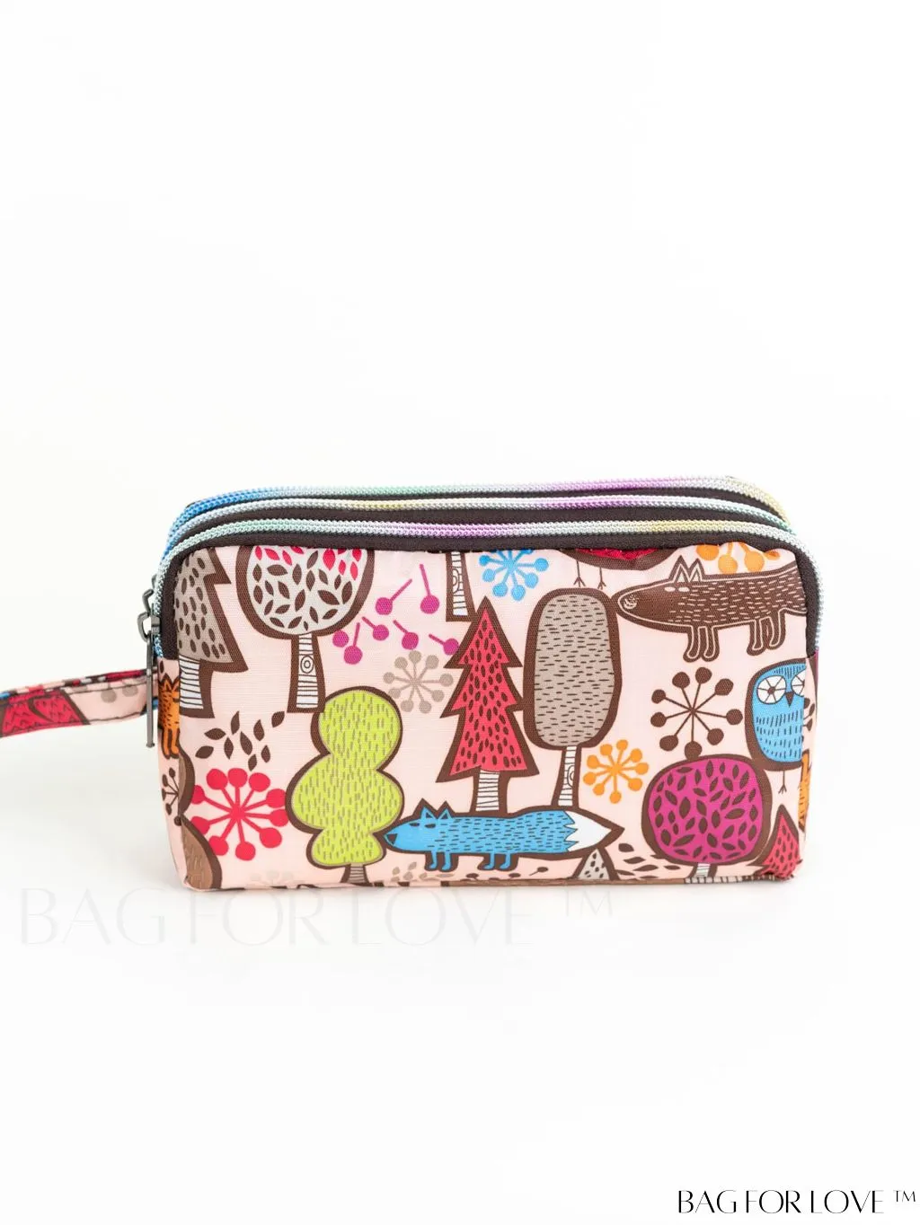 BagForLove - Stylish Floral Print Long Wallet: Waterproof, Zippered & Spacious Coin Purse