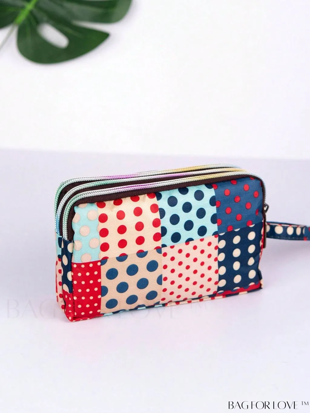 BagForLove - Stylish Floral Print Long Wallet: Waterproof, Zippered & Spacious Coin Purse