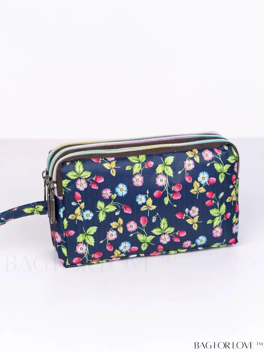 BagForLove - Stylish Floral Print Long Wallet: Waterproof, Zippered & Spacious Coin Purse