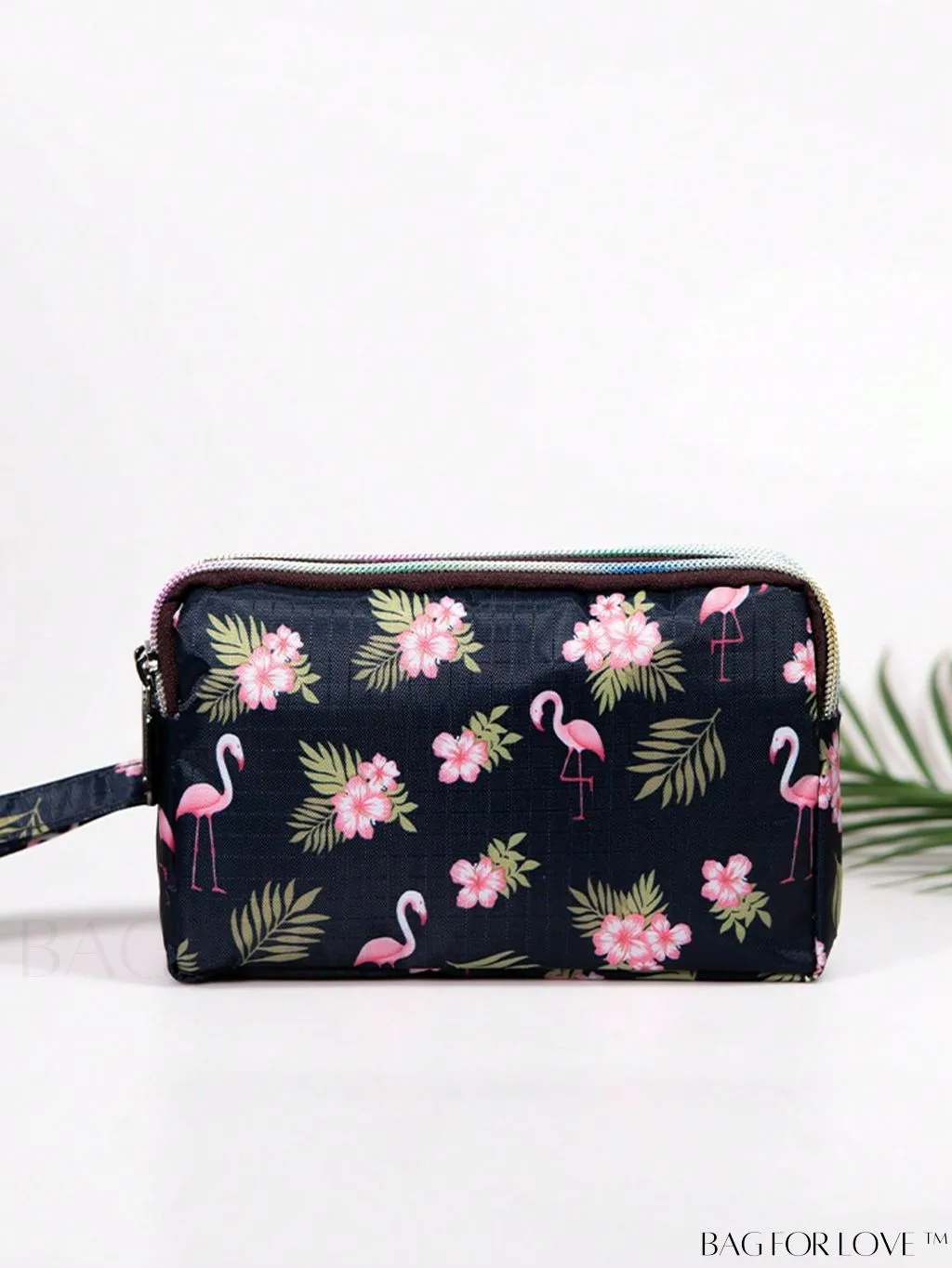 BagForLove - Stylish Floral Print Long Wallet: Waterproof, Zippered & Spacious Coin Purse