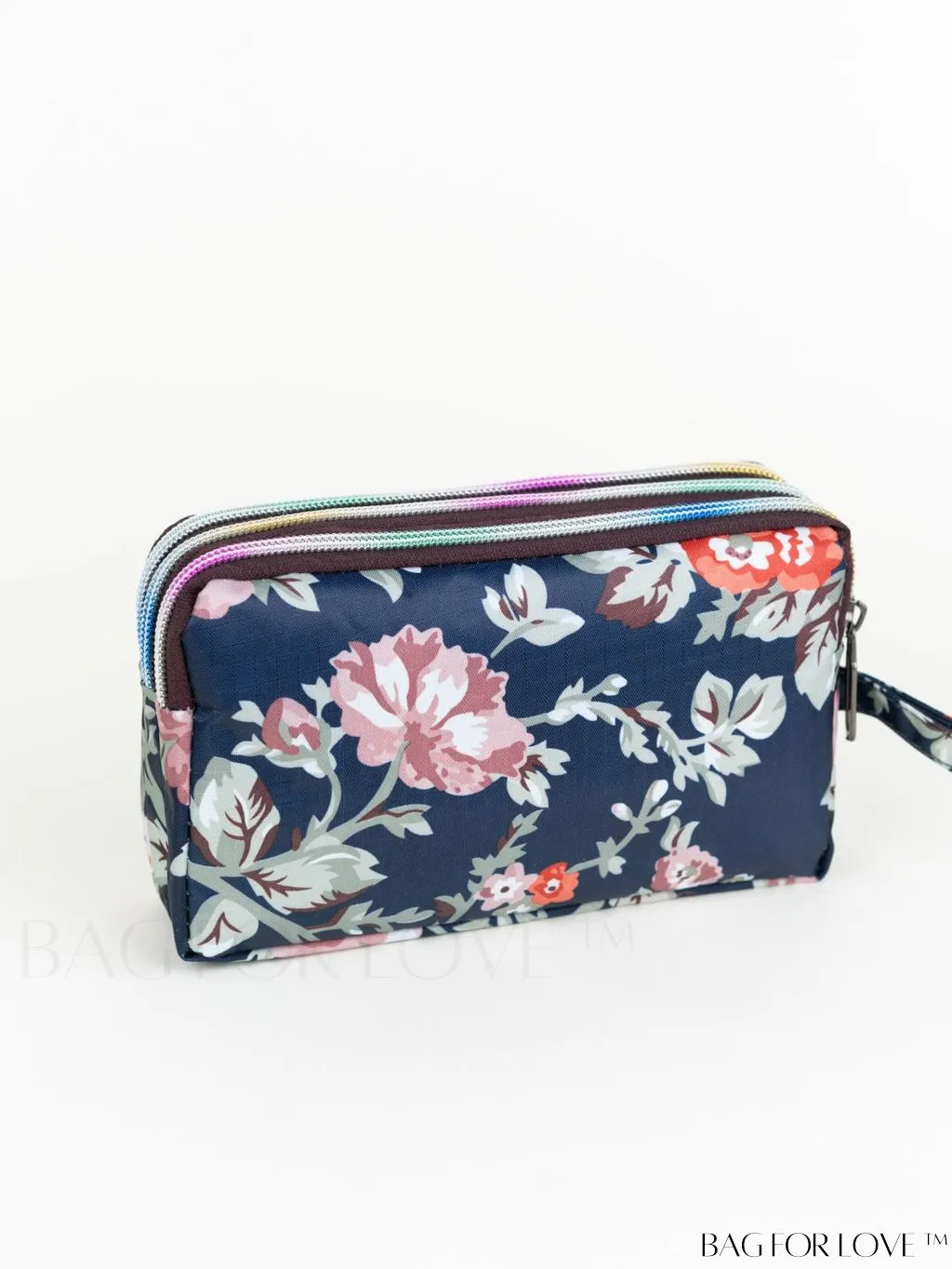 BagForLove - Stylish Floral Print Long Wallet: Waterproof, Zippered & Spacious Coin Purse