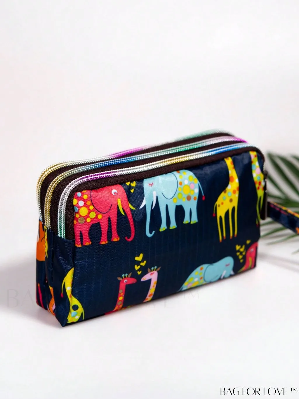 BagForLove - Stylish Floral Print Long Wallet: Waterproof, Zippered & Spacious Coin Purse