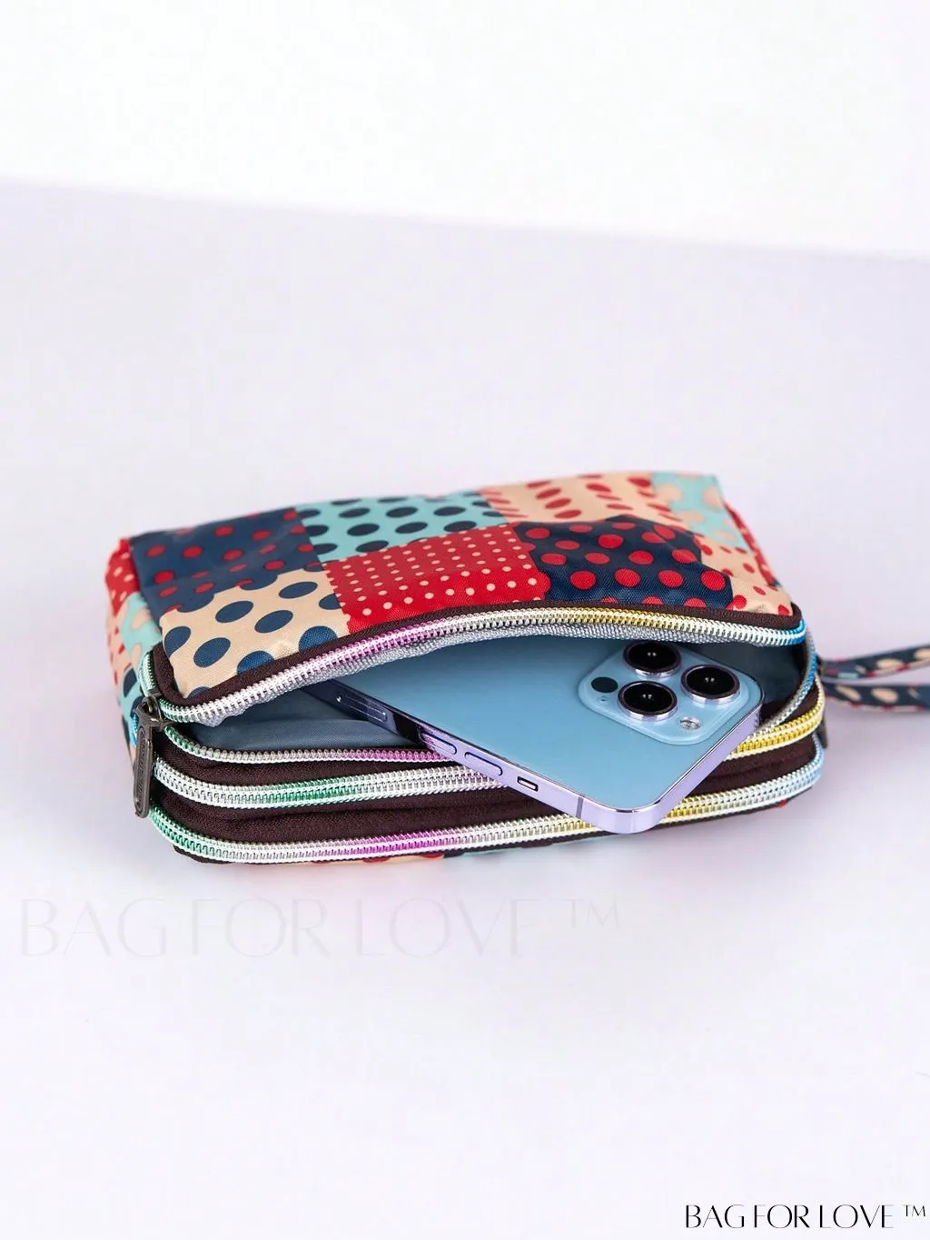 BagForLove - Stylish Floral Print Long Wallet: Waterproof, Zippered & Spacious Coin Purse