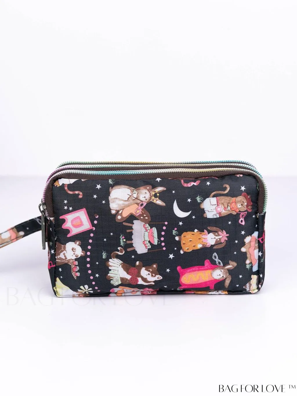 BagForLove - Stylish Floral Print Long Wallet: Waterproof, Zippered & Spacious Coin Purse