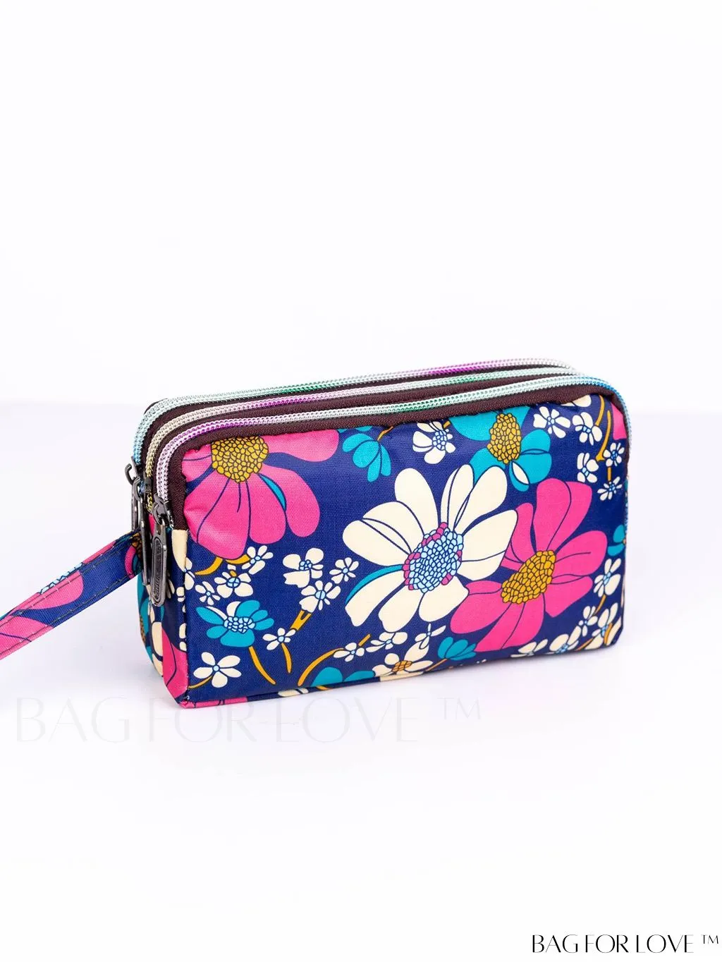 BagForLove - Stylish Floral Print Long Wallet: Waterproof, Zippered & Spacious Coin Purse