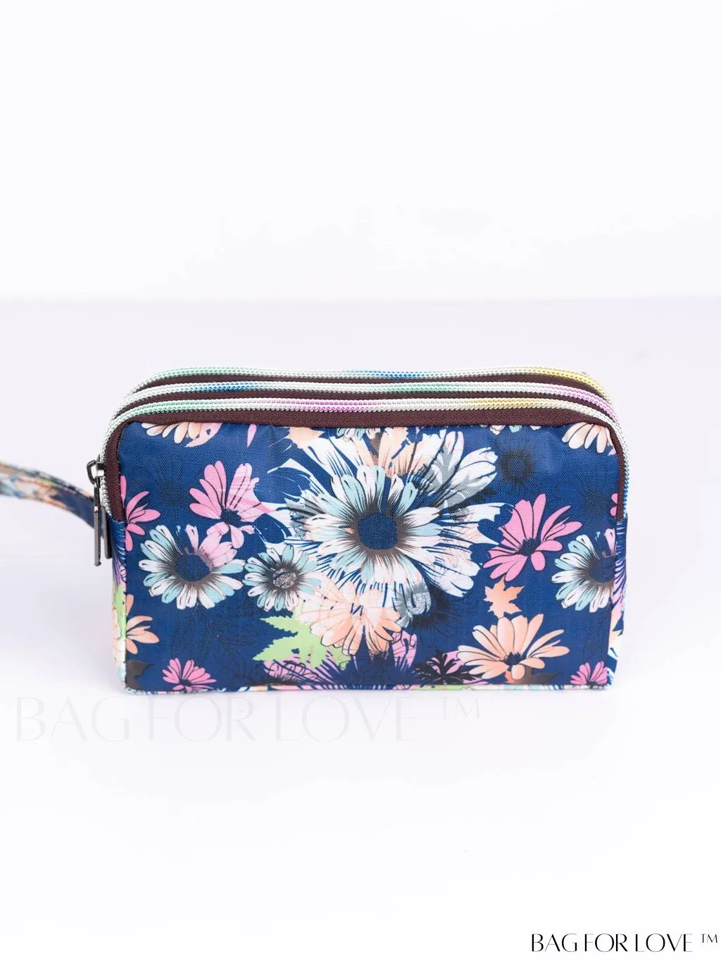 BagForLove - Stylish Floral Print Long Wallet: Waterproof, Zippered & Spacious Coin Purse