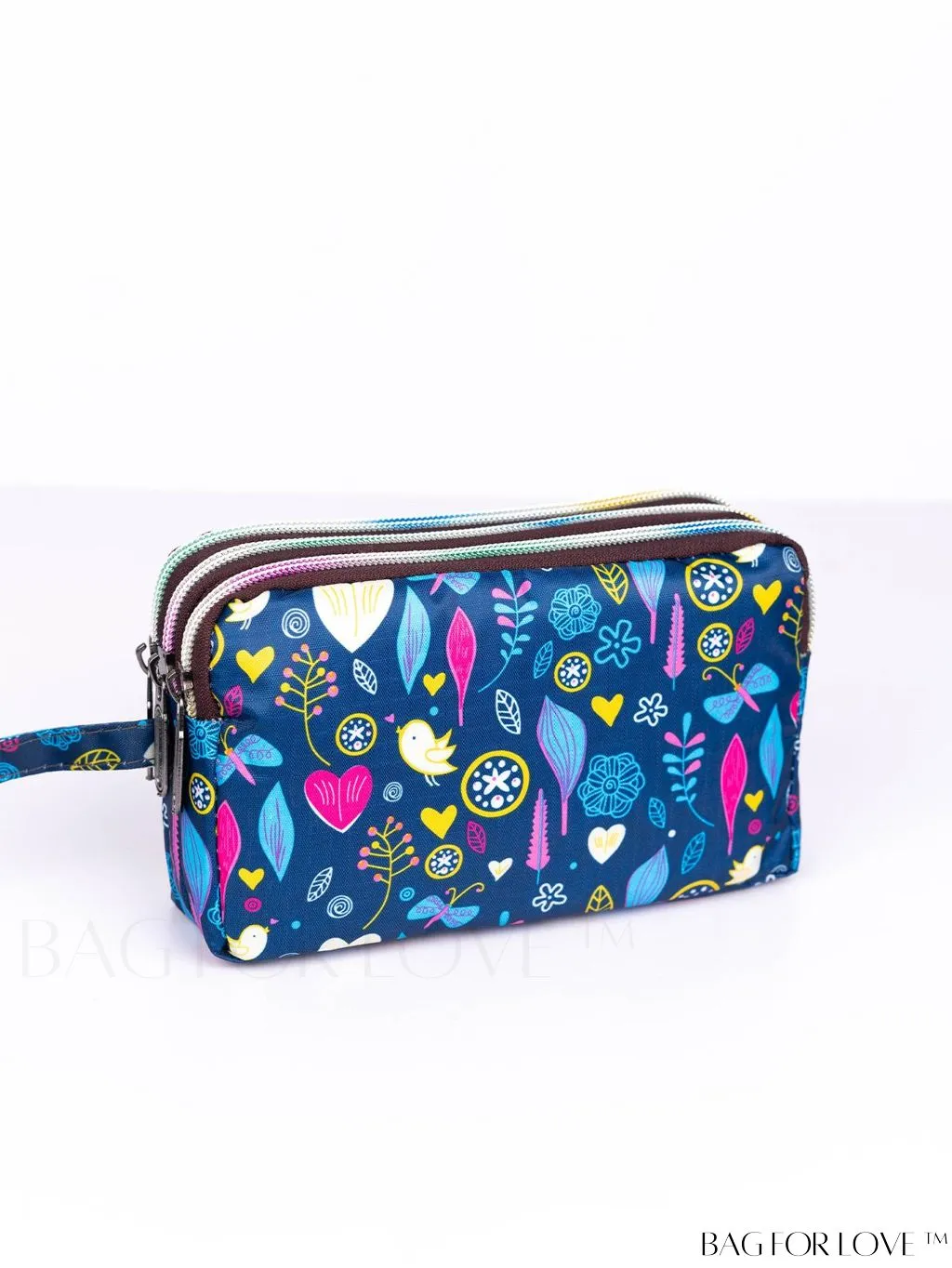 BagForLove - Stylish Floral Print Long Wallet: Waterproof, Zippered & Spacious Coin Purse