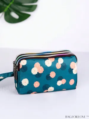 BagForLove - Stylish Floral Print Long Wallet: Waterproof, Zippered & Spacious Coin Purse
