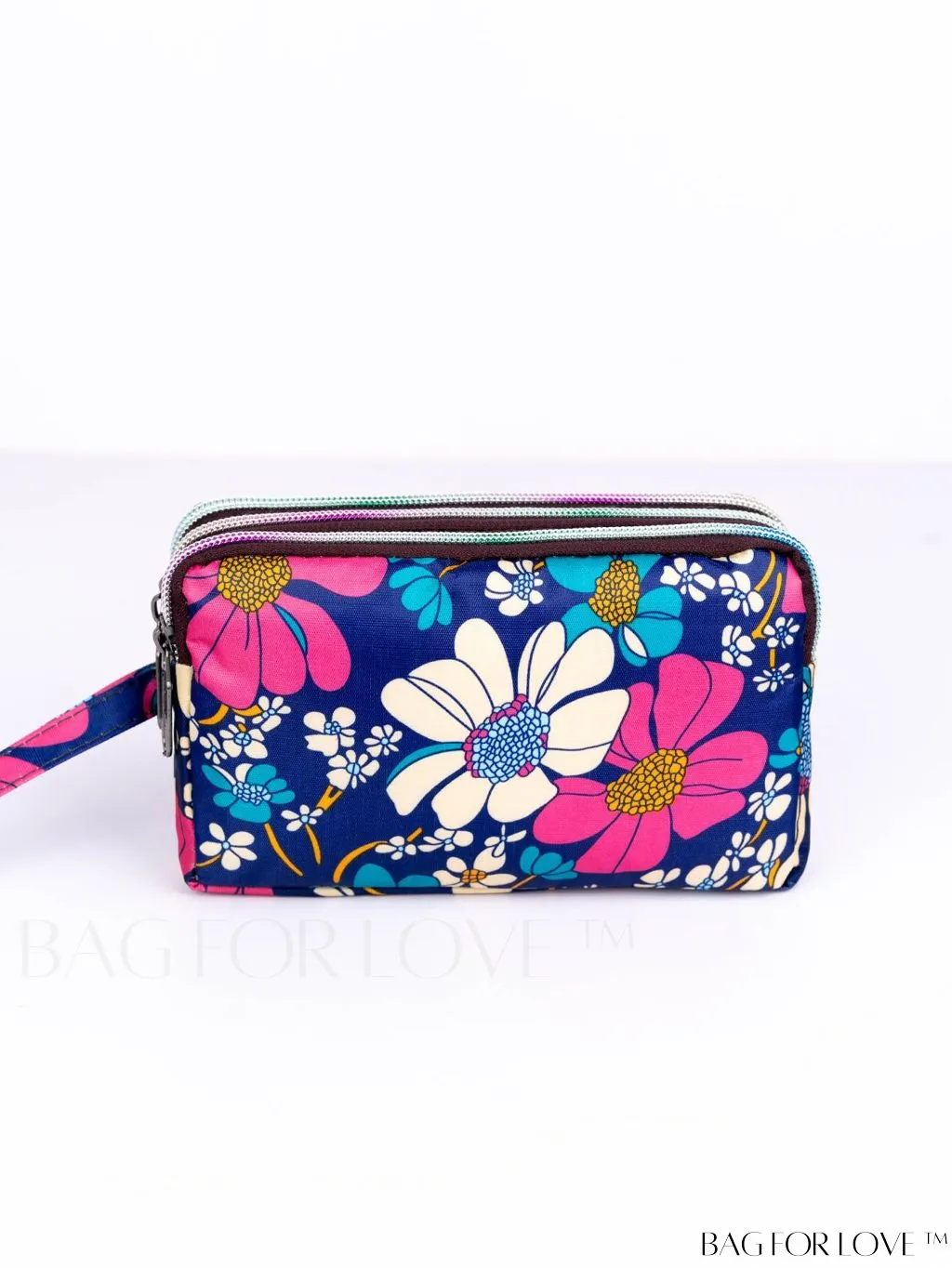 BagForLove - Stylish Floral Print Long Wallet: Waterproof, Zippered & Spacious Coin Purse