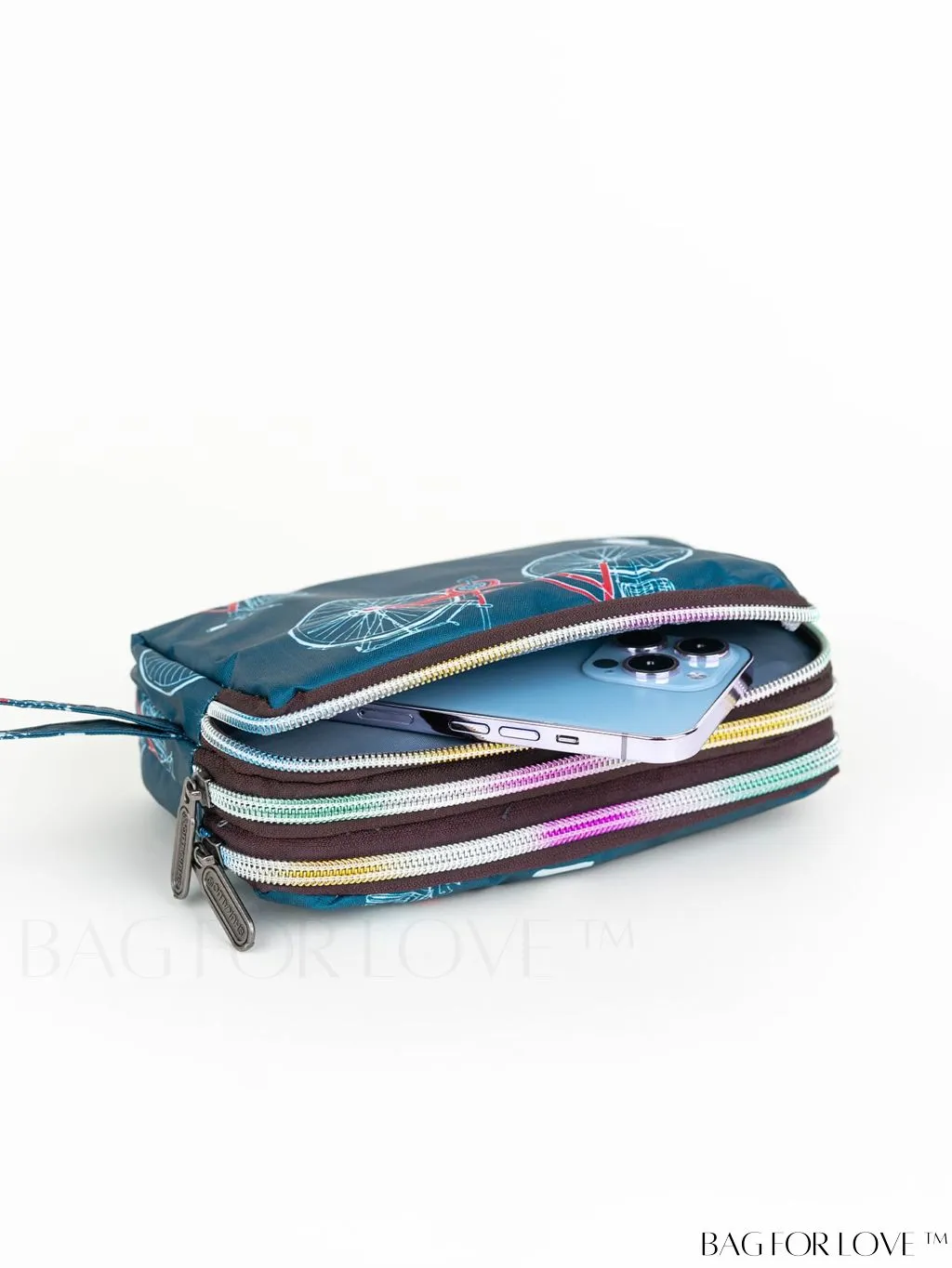 BagForLove - Stylish Floral Print Long Wallet: Waterproof, Zippered & Spacious Coin Purse