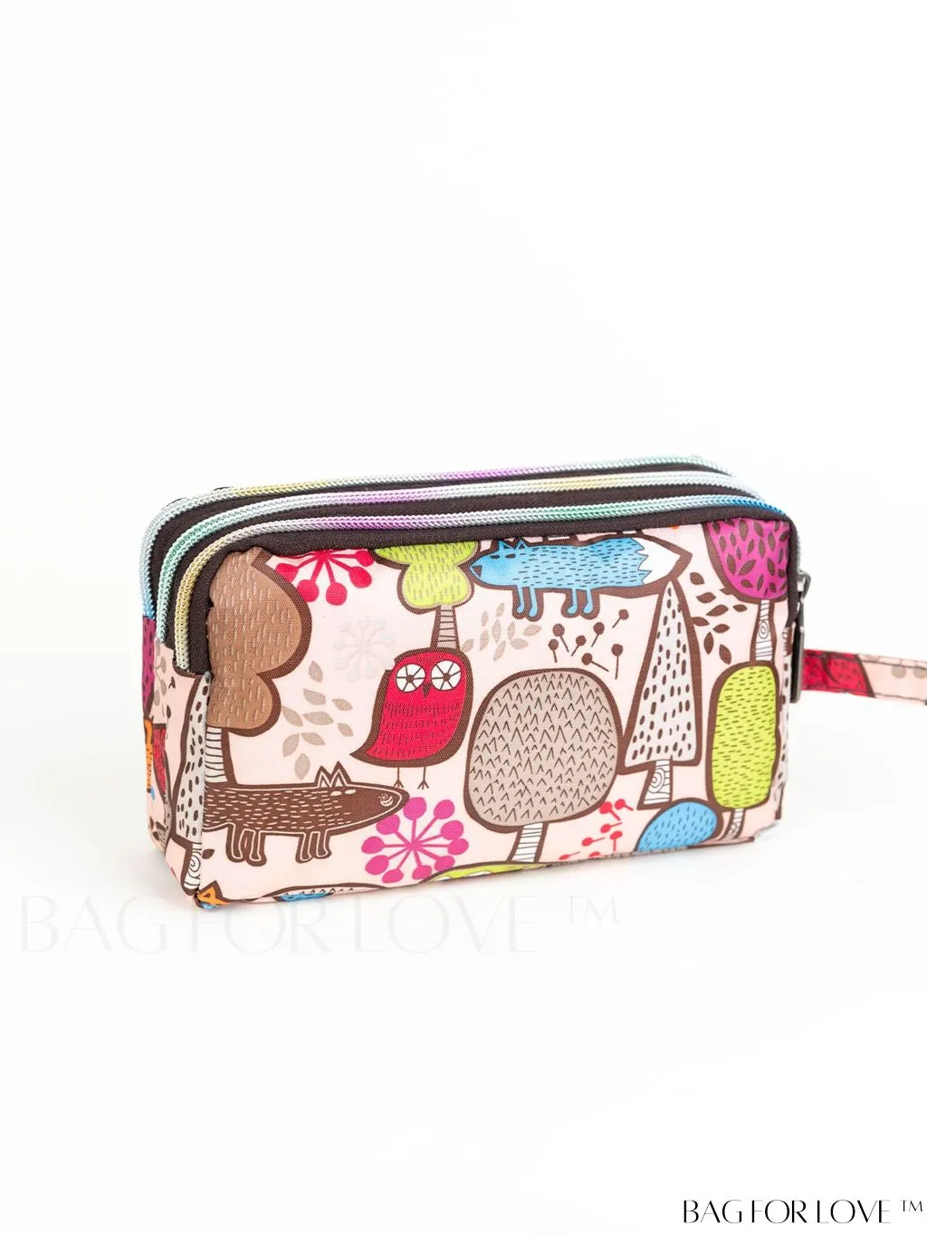 BagForLove - Stylish Floral Print Long Wallet: Waterproof, Zippered & Spacious Coin Purse