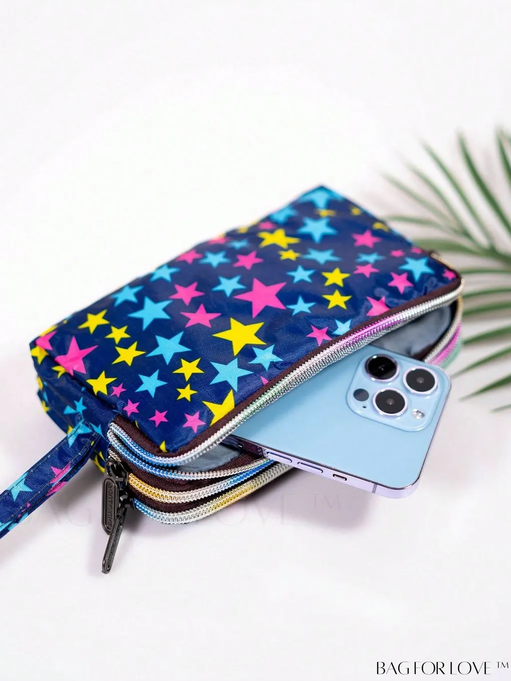BagForLove - Stylish Floral Print Long Wallet: Waterproof, Zippered & Spacious Coin Purse