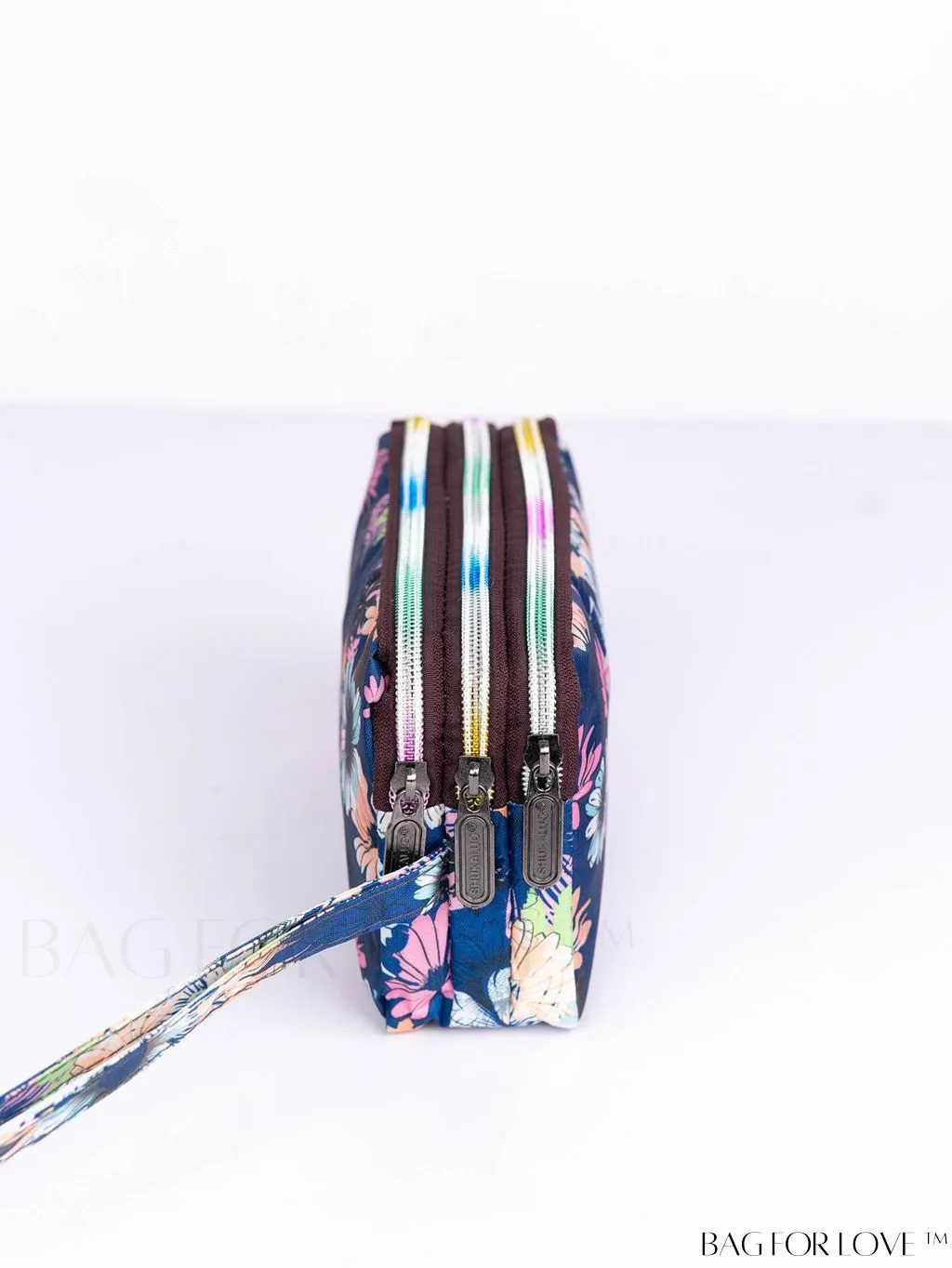 BagForLove - Stylish Floral Print Long Wallet: Waterproof, Zippered & Spacious Coin Purse