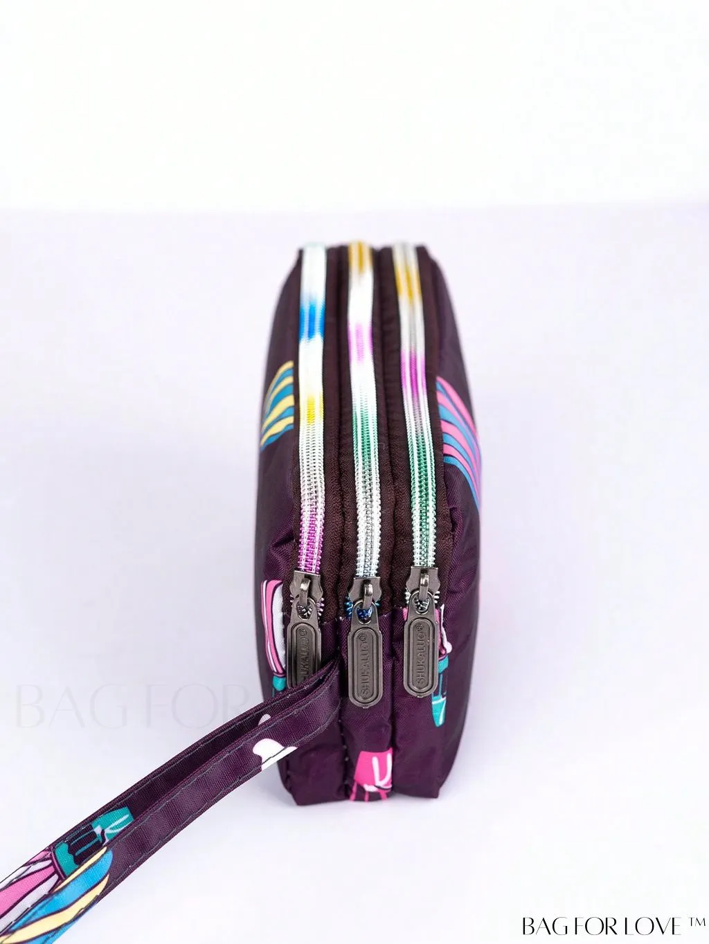 BagForLove - Stylish Floral Print Long Wallet: Waterproof, Zippered & Spacious Coin Purse