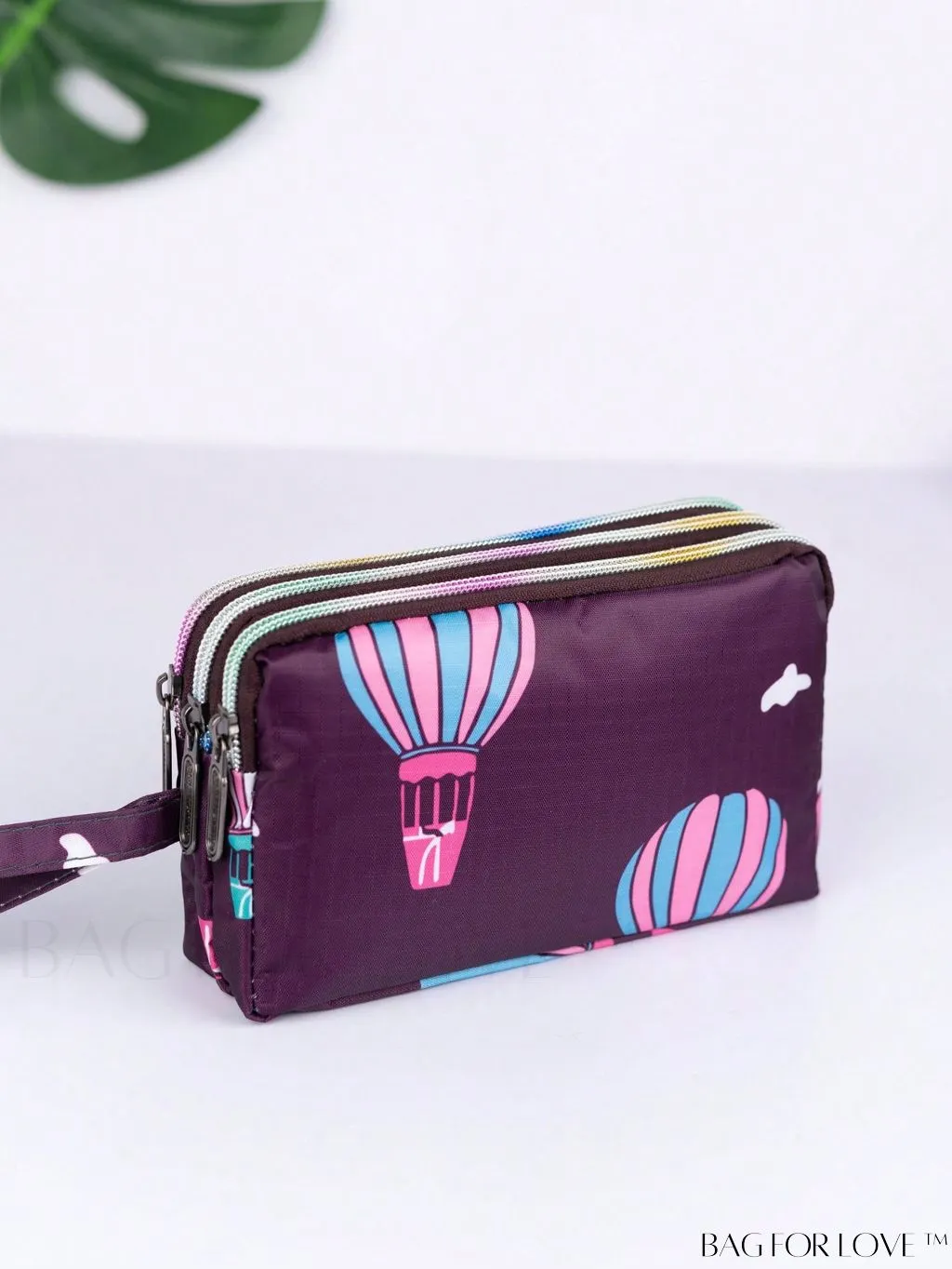 BagForLove - Stylish Floral Print Long Wallet: Waterproof, Zippered & Spacious Coin Purse