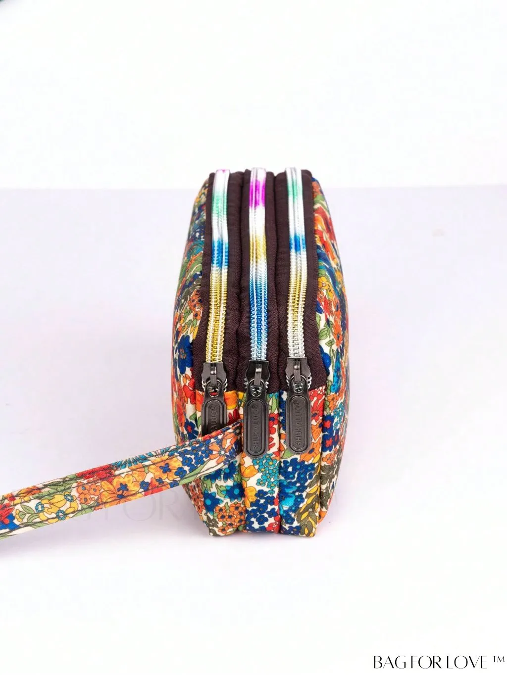 BagForLove - Stylish Floral Print Long Wallet: Waterproof, Zippered & Spacious Coin Purse