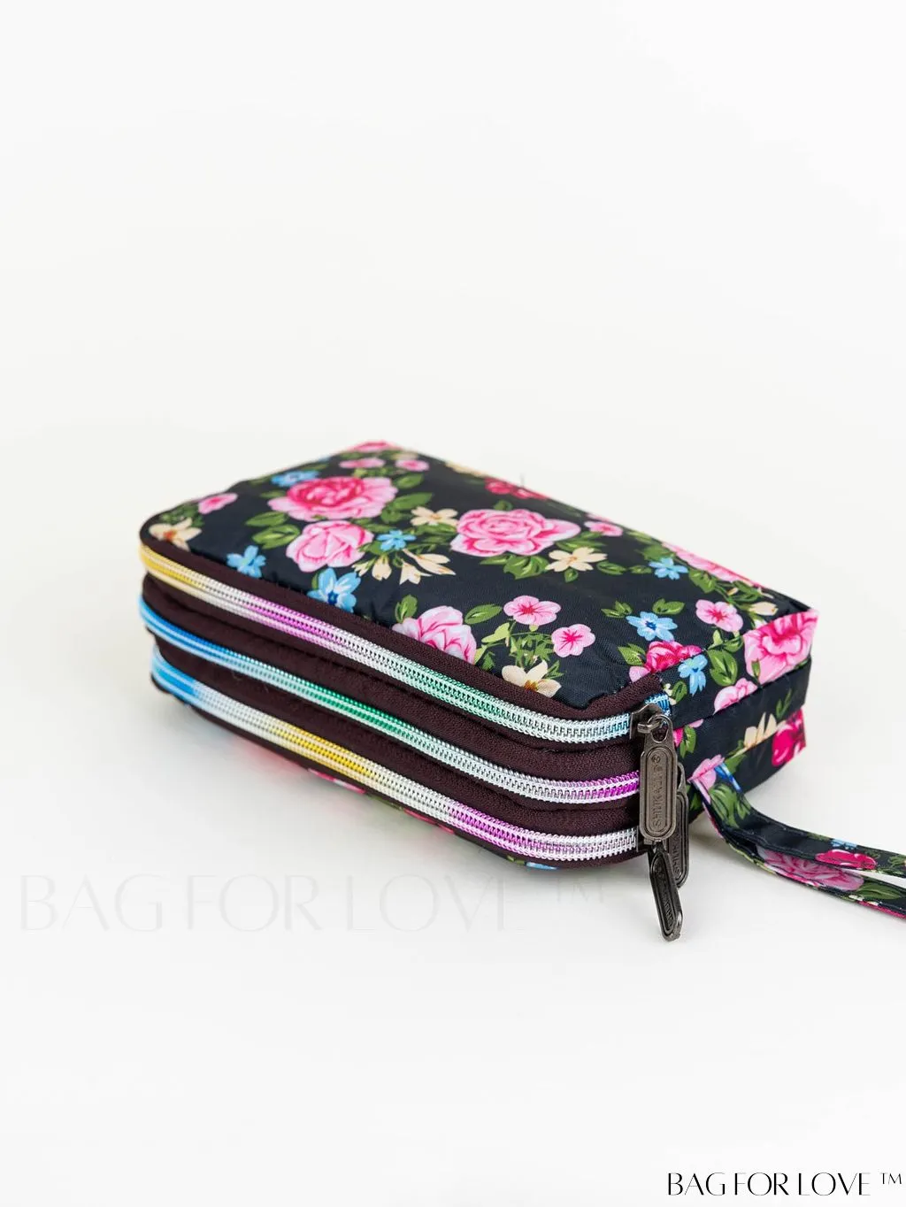 BagForLove - Stylish Floral Print Long Wallet: Waterproof, Zippered & Spacious Coin Purse