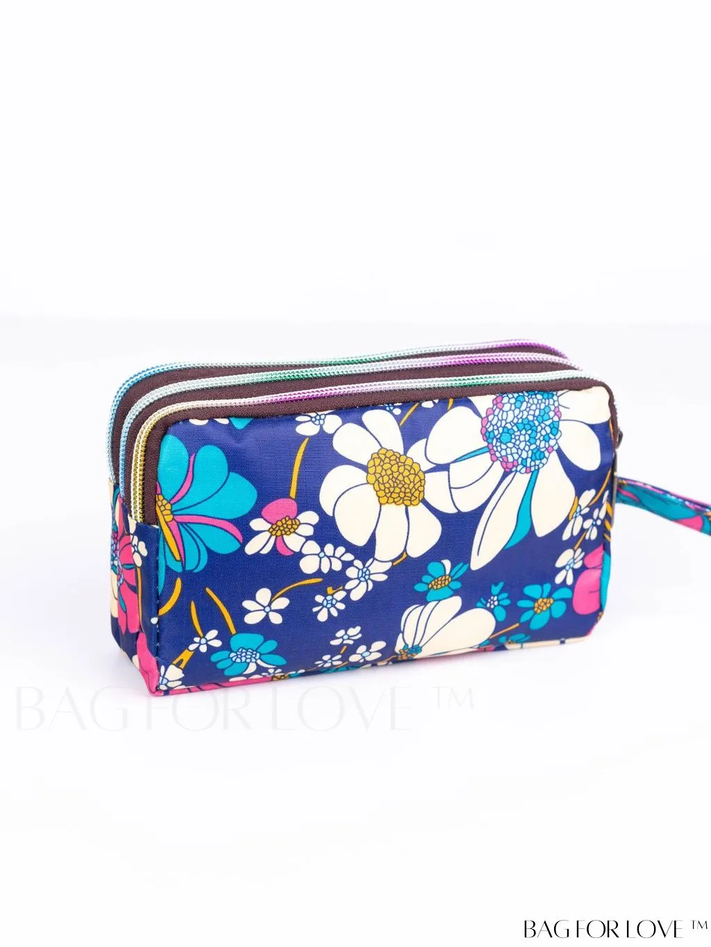 BagForLove - Stylish Floral Print Long Wallet: Waterproof, Zippered & Spacious Coin Purse