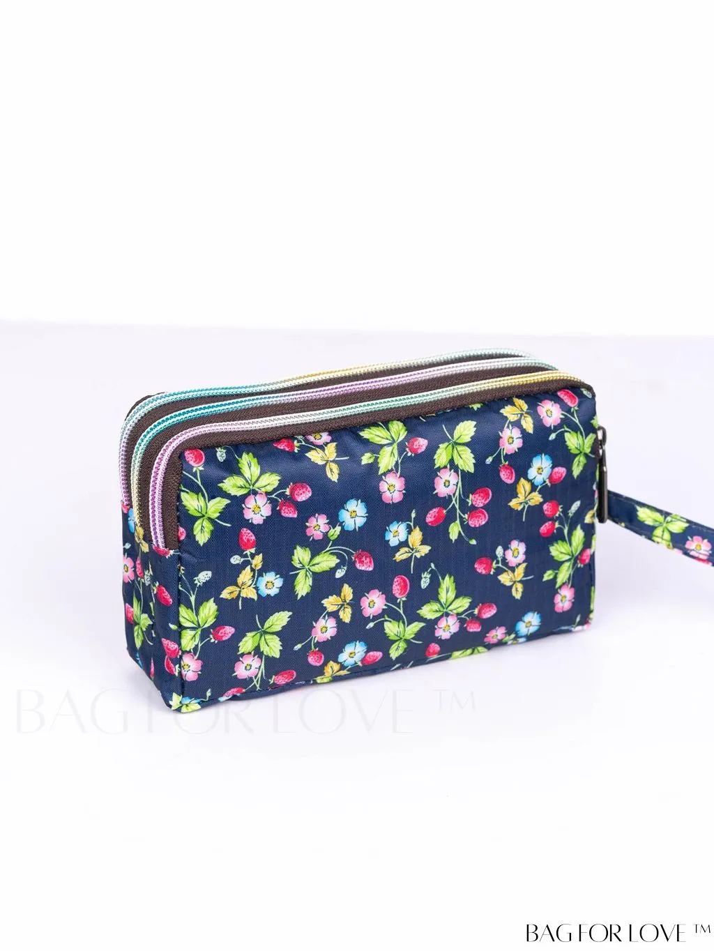 BagForLove - Stylish Floral Print Long Wallet: Waterproof, Zippered & Spacious Coin Purse