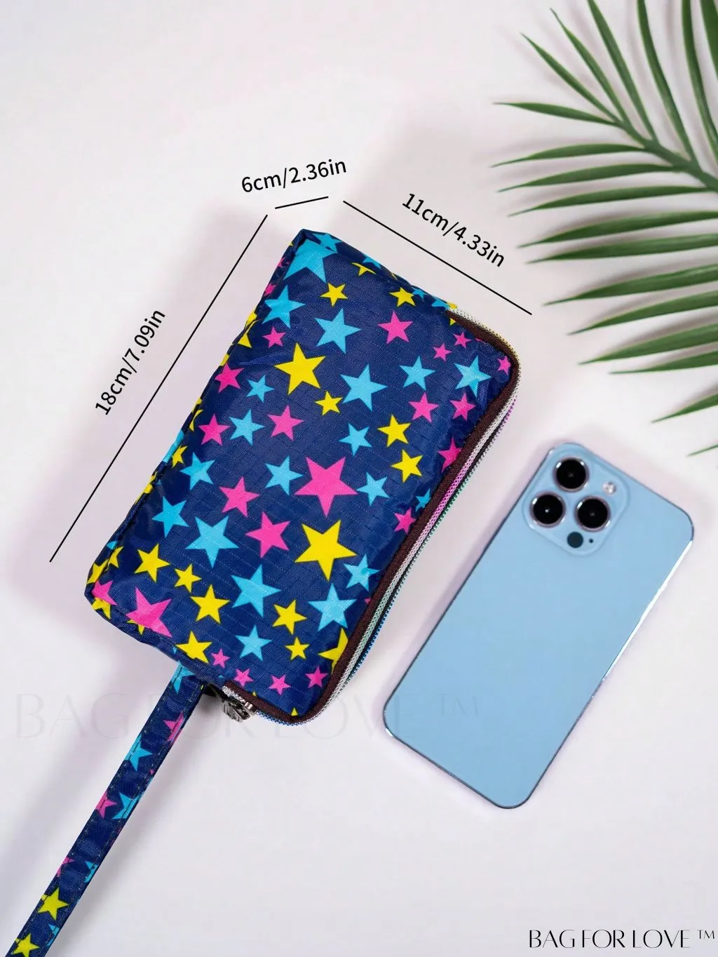 BagForLove - Stylish Floral Print Long Wallet: Waterproof, Zippered & Spacious Coin Purse
