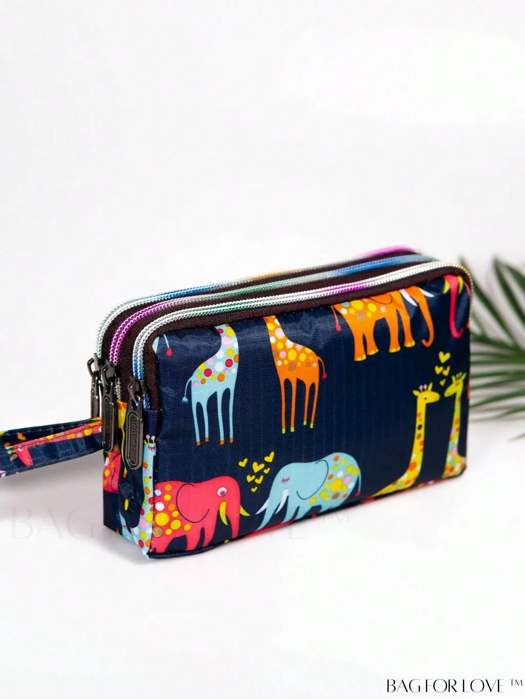 BagForLove - Stylish Floral Print Long Wallet: Waterproof, Zippered & Spacious Coin Purse
