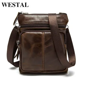 bags Practical WESTAL Shoulder Crossbody Genuine Small man men Leather Leather male Bag bag for Messenger natural Men's bags Flap Excellent customer support M701