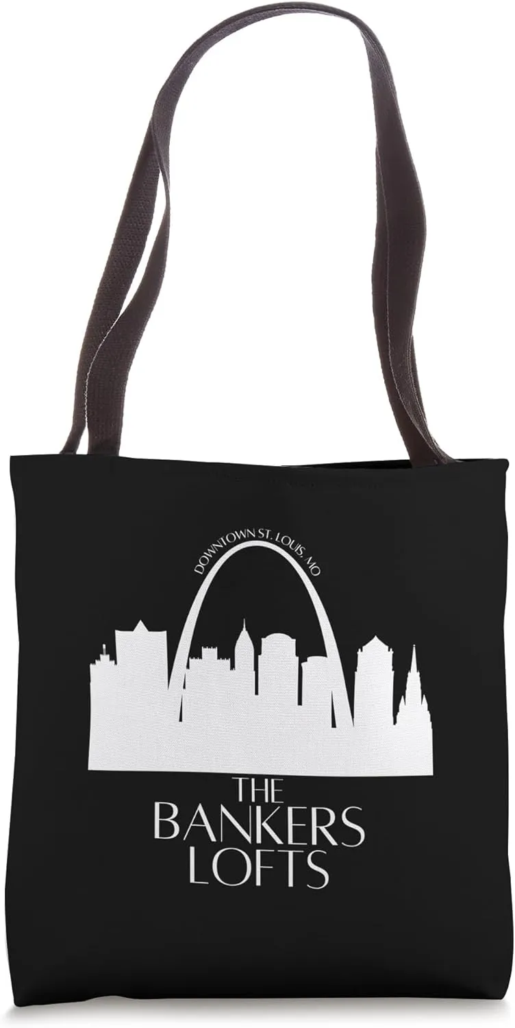 Bankers Lofts Classic Skyline Logo Tote Bag