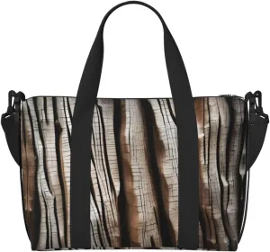 Bark Wrinkles Travel Duffel Bag Tote Carry On Luggage Bag Water Resistant Weekender Overnight Bags For Foldable
