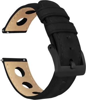 Barton Racing & Rally Horween Leather Straps with Integrated Quick Release Spring Bars - Standard Length fits Wrists 5" to 8"-18mm, 19mm, 20mm, 21mm, 22mm, 23mm & 24mm Watch Bands - Choose Strap Color & Width