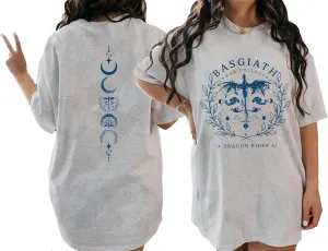 Basgiath War College Shirt - Fourth Wing Book Dragon Rider Rebecca 2 Sided T-Shirt