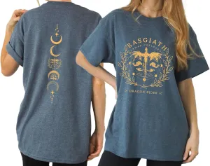 Basgiath War College Shirt - Fourth Wing Book Dragon Rider Rebecca 2 Sided T-Shirt