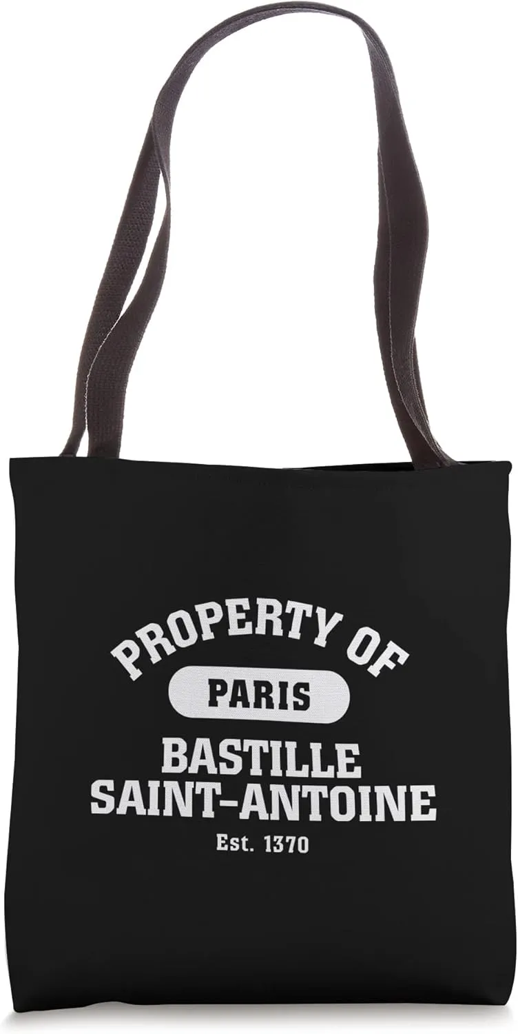 Bastille Day French Revolution Robespierre Guillotine Logo Tote Bag