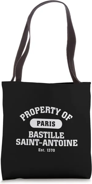 Bastille Day French Revolution Robespierre Guillotine Logo Tote Bag