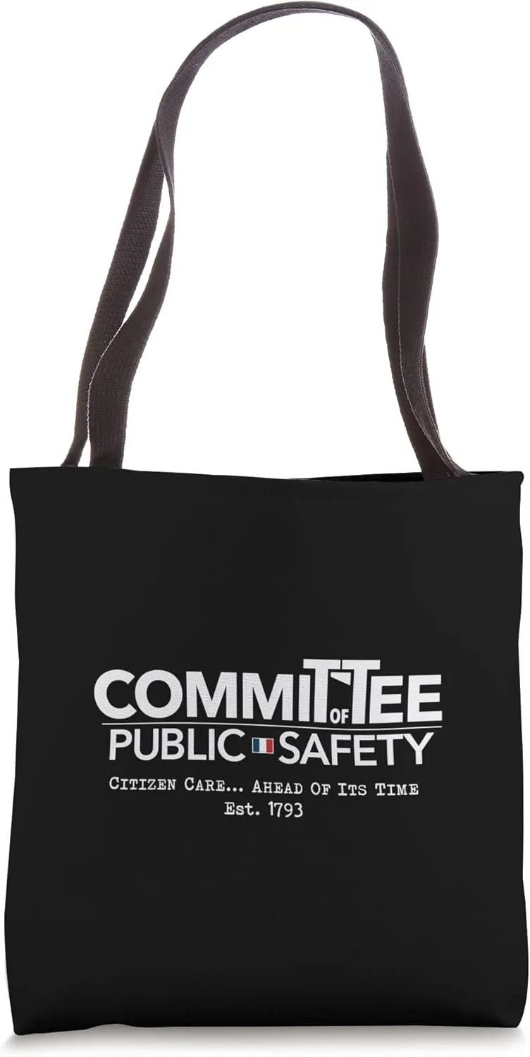 Bastille Day French Revolution Robespierre Guillotine Logo Tote Bag