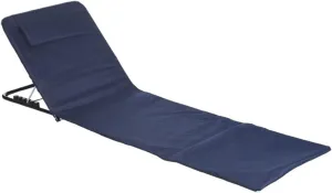 Beach Chairs for Adults, Portable Beach Mat, Folding Lounge Chairs with 5 Reclining Angles, for Sunbathing, Lounge Lightweight Backpack Camping, Blue