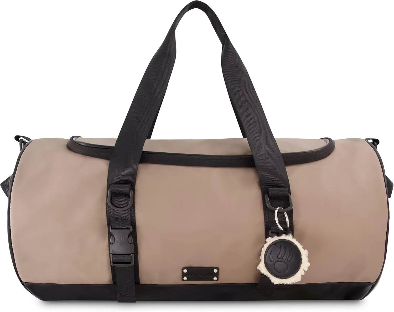 Bearpaw Women's Duffel Gym Bag - Carry on Bag for Workout, Sports, Overnight, Travel Essentials and Weekender Bags for Women - Perfect Travel Duffle Bag, Black