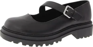 Bella Vita Womens Britt Buckle Faux Suede Mary Janes