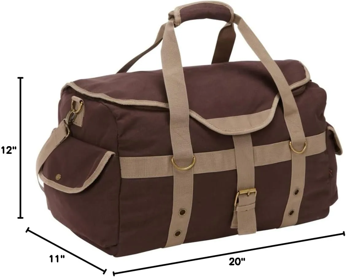 Bellino Expresso 19" Canvas Duffle (Brown)