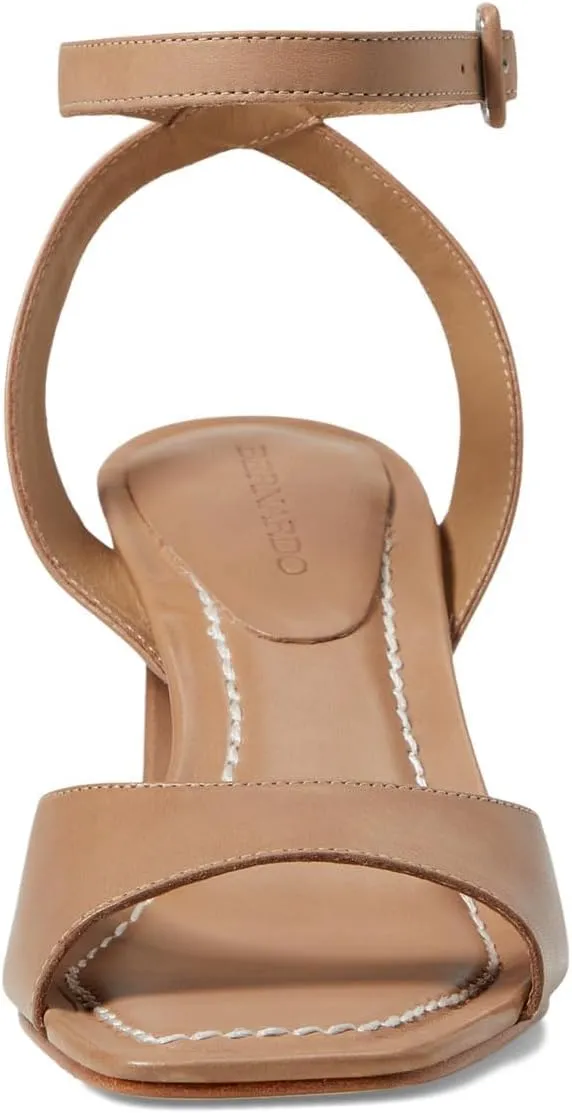 Bernardo Nyack - Heels for Women - Solid Block Heel - Leather Outsole - Ankle Strap - Buckle Closure